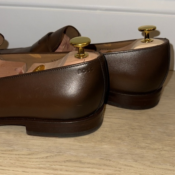BOSS Lisbon Leather Penny Loafers - Picture 10 of 15